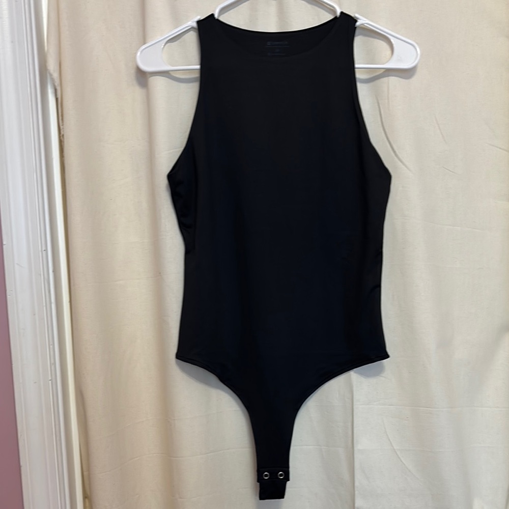 Black Sleeveless Bodysuit